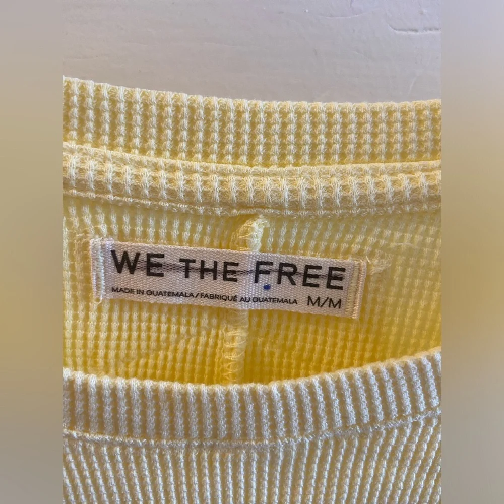 We the Free Yellow Easy Does It Long Sleeve Thermal Top - Picture 4 of 4